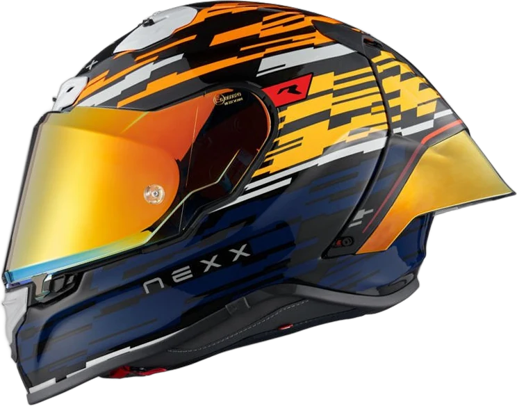 NEXX X.R3R · Glitch Racer Karbon Turuncu-Mavi